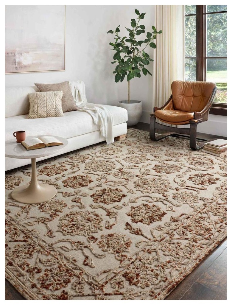 HALLE HAE-03 TAUPE / RUST