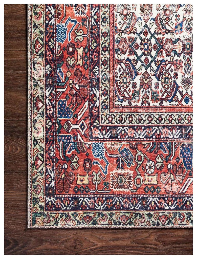LAYLA LAY-12 IVORY / BRICK