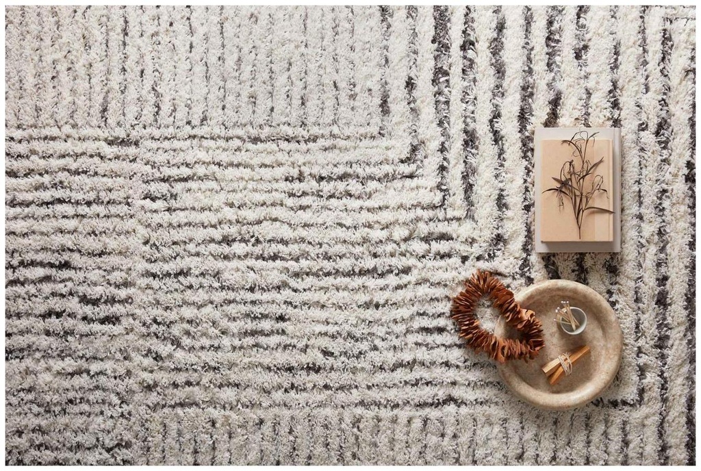 LEVITT SHAG LEV-02 IVORY / GREY