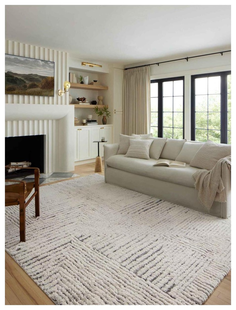 LEVITT SHAG LEV-02 IVORY / GREY