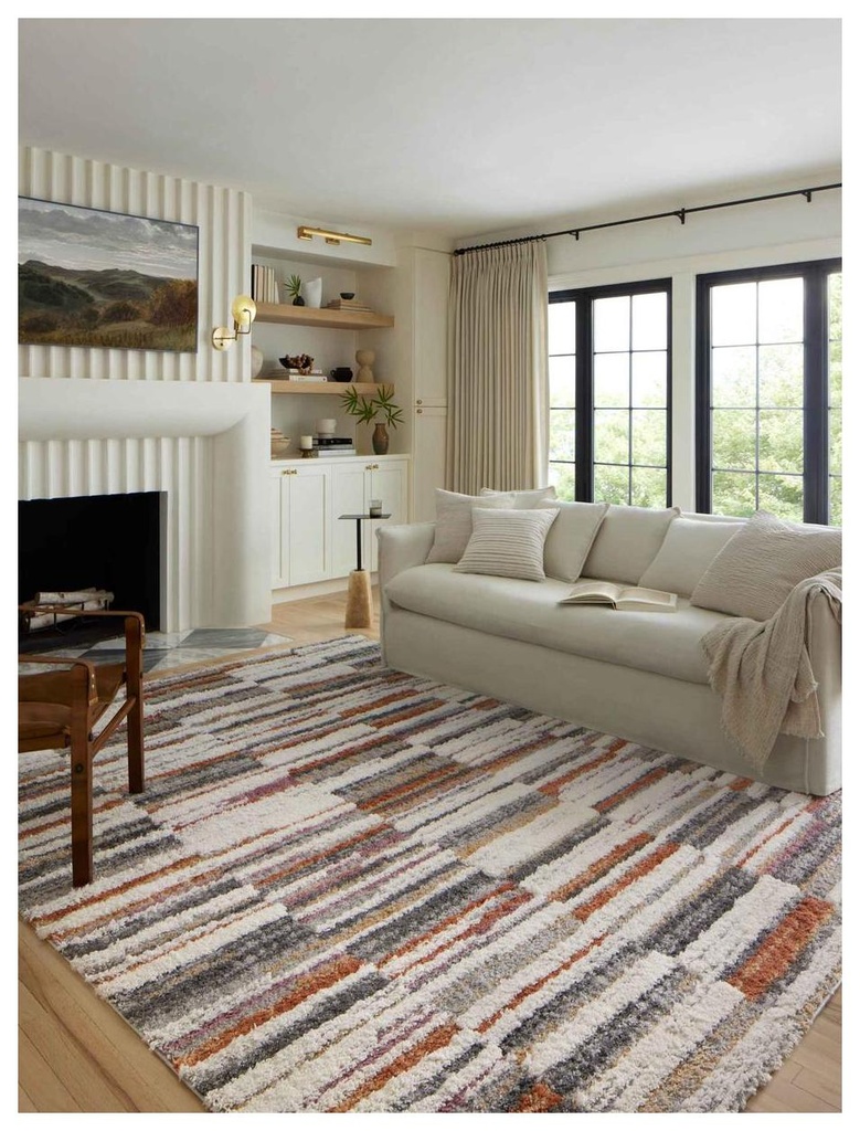 LEVITT SHAG LEV-03 IVORY / SUNSET