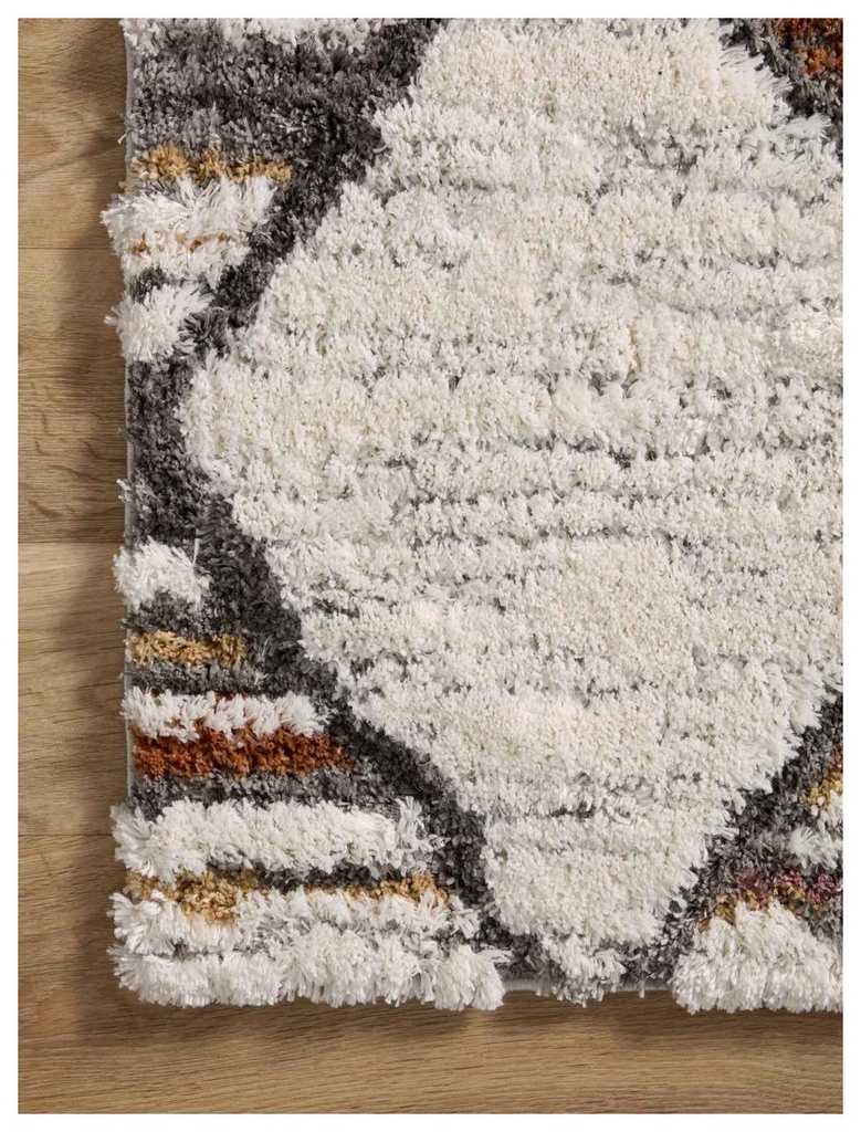 LEVITT SHAG LEV-05 IVORY / FIESTA