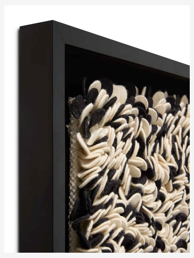 WOOD FRAME SLTPP BLACK / IVORY