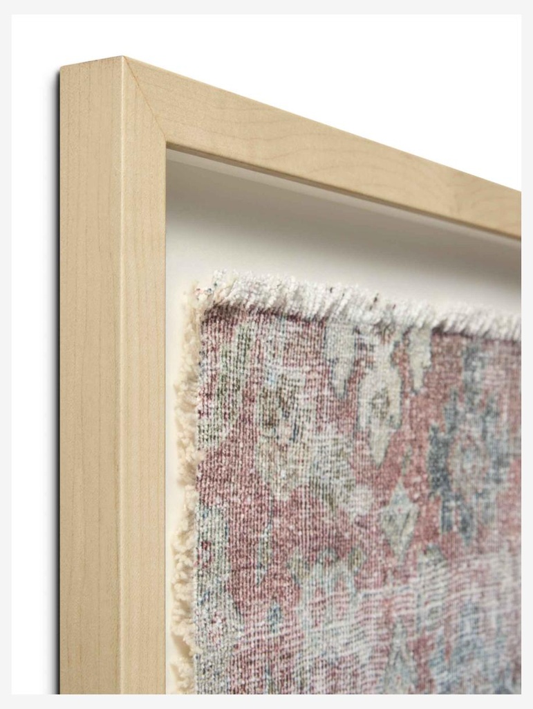 WOOD FRAME CRIPPLE PINK / IVORY