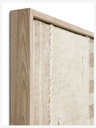 WOOD FRAME PATCA BEIGE / BROWN