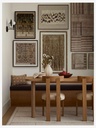 WOOD FRAME PIECE BEIGE / BROWN