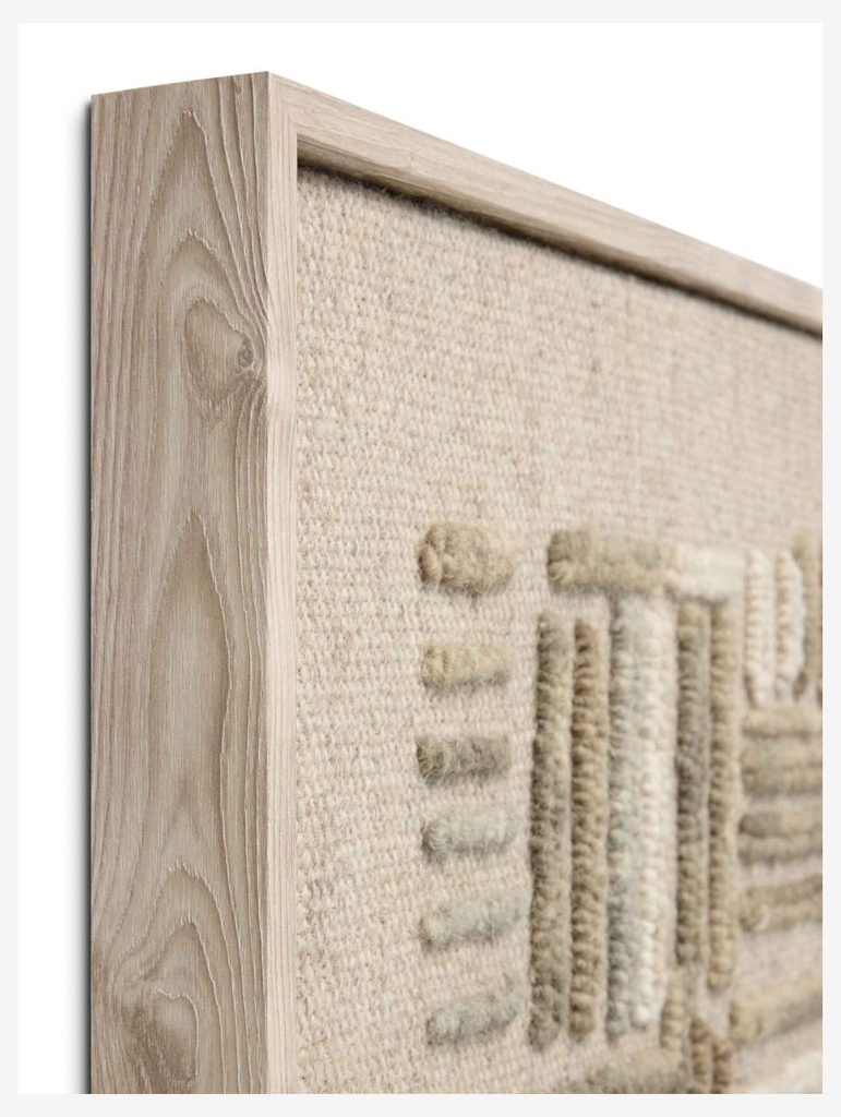 WOOD FRAME PERPL GREEN / IVORY