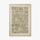 WOOD FRAME ALLEG BROWN / IVORY