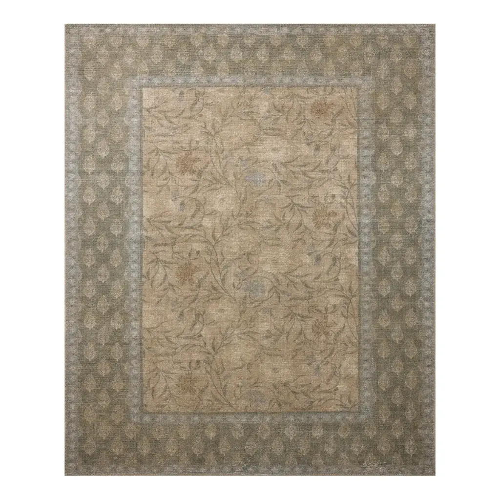 EDINBURGH EDN-01 SAND / GREEN