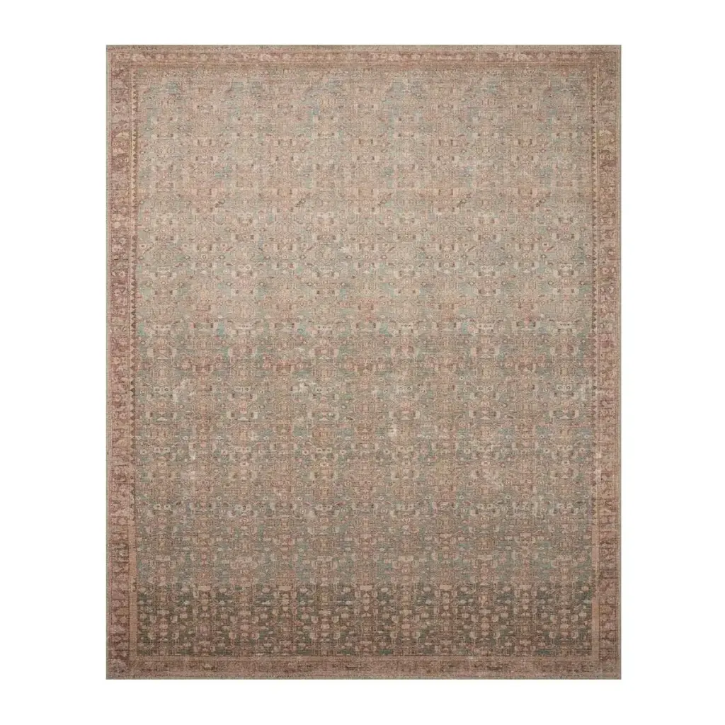 AUBREY AUB-04 BLUE / TERRACOTTA