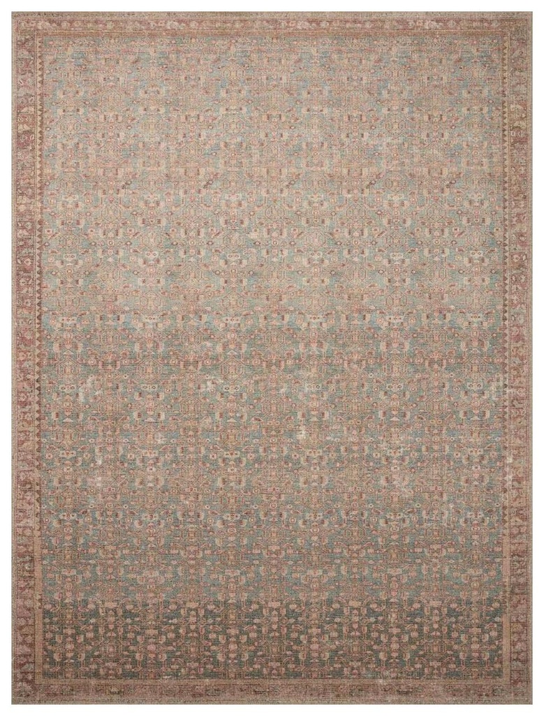 AUBREY AUB-04 BLUE / TERRACOTTA