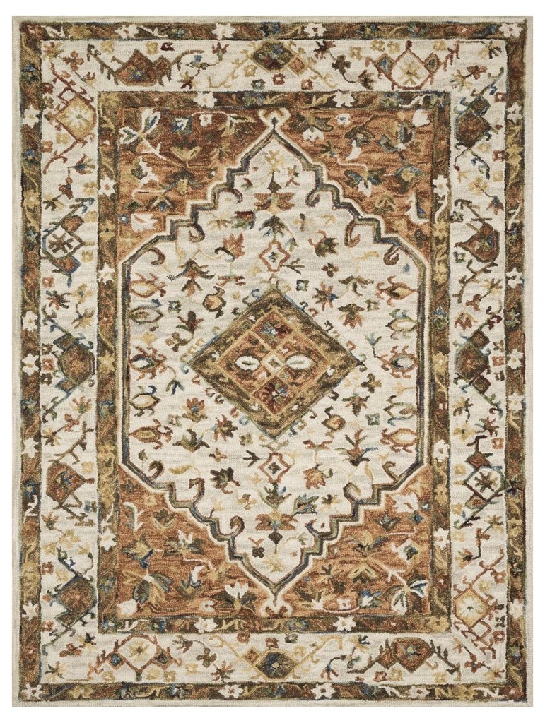 BEATTY BEA-01 IVORY / RUST