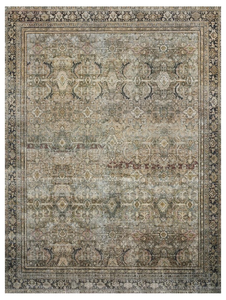 LAYLA LAY-03 OLIVE / CHARCOAL