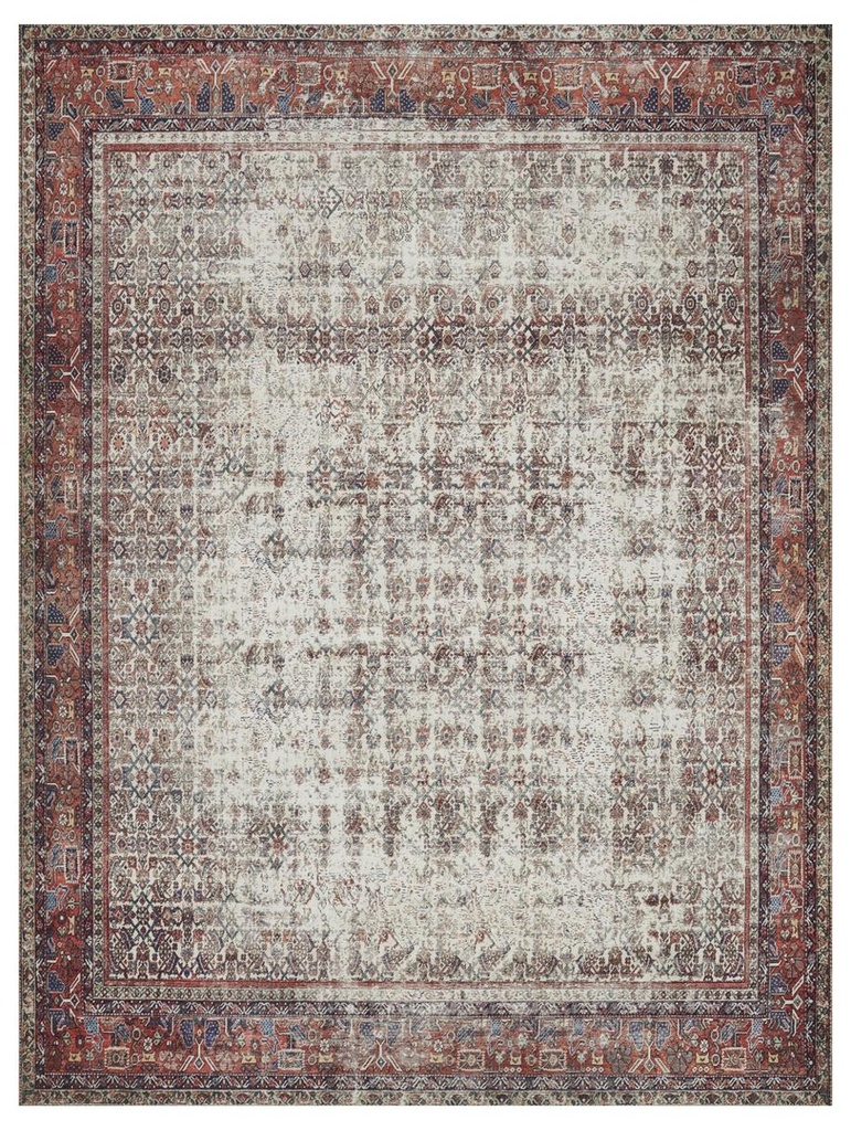 LAYLA LAY-12 IVORY / BRICK