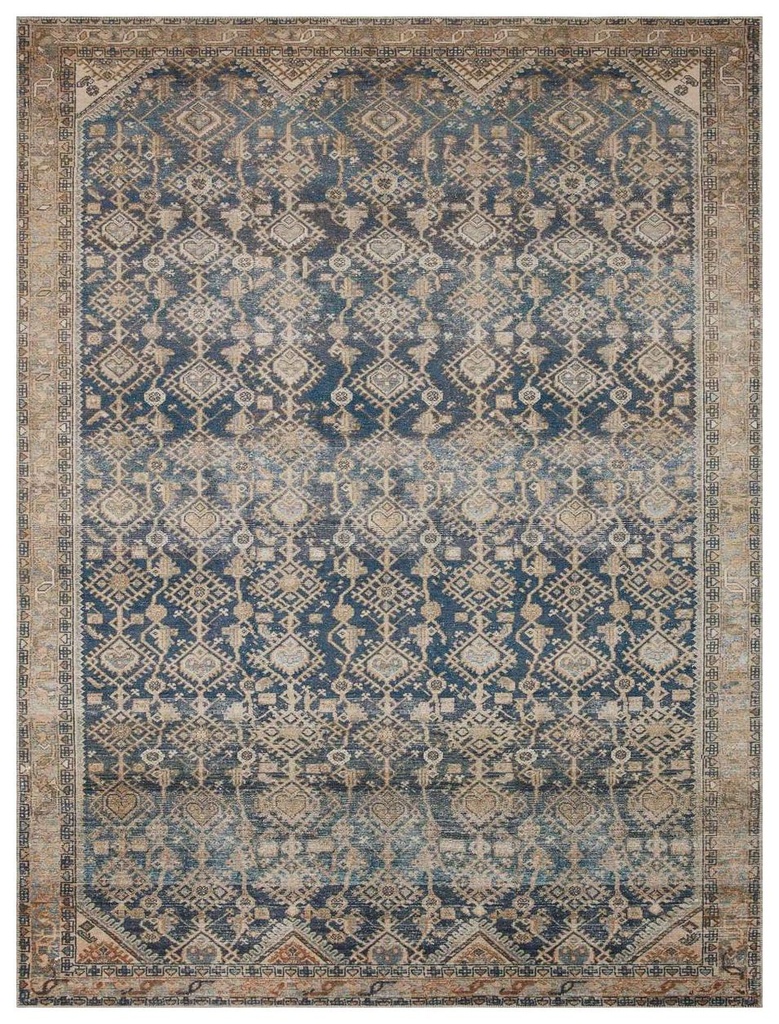 LENNA LEA-01 INDIGO / NATURAL