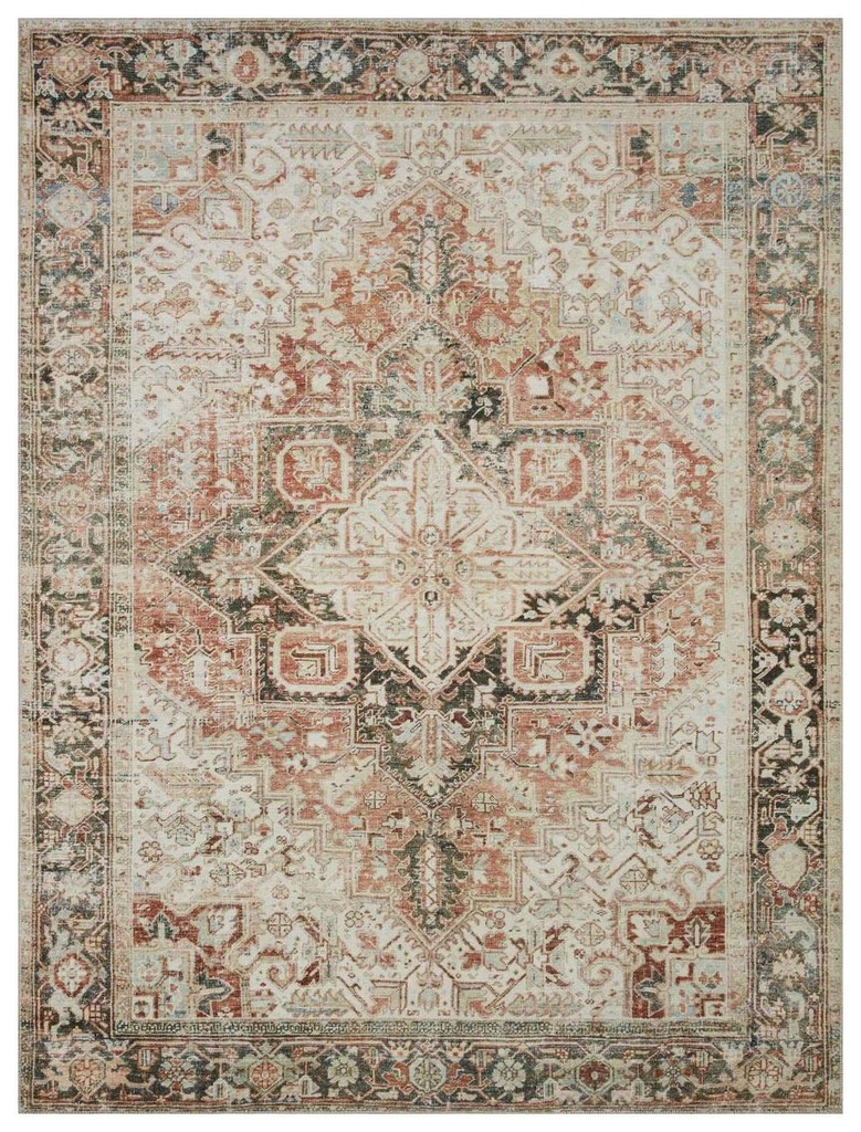 LENNA LEA-03 RUST / CHARCOAL