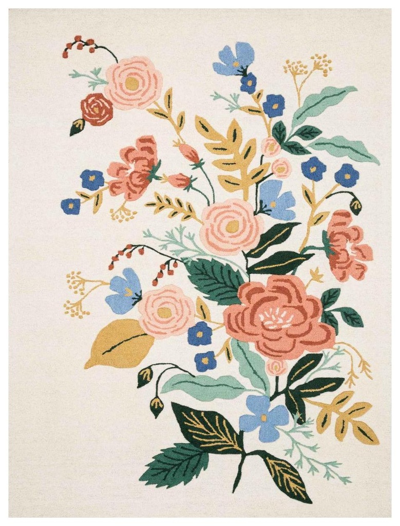 LES FLEURS LES-04 IVORY / MULTI