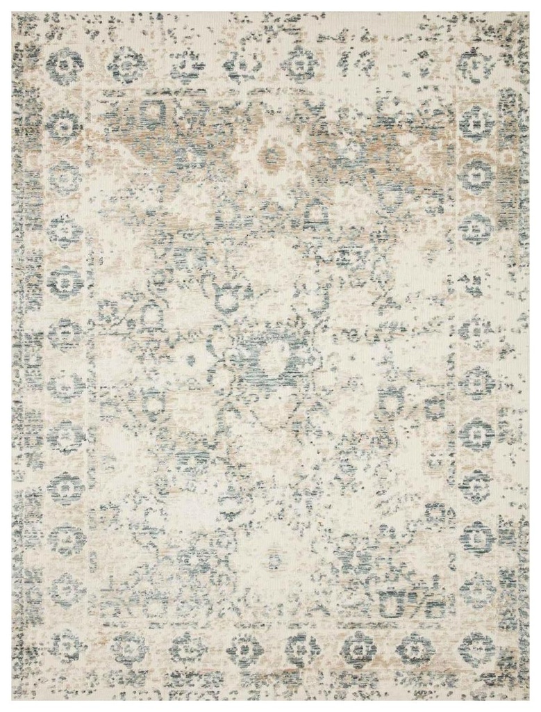 LINDSAY LIS-03 ANTIQUE WHITE / AQUA