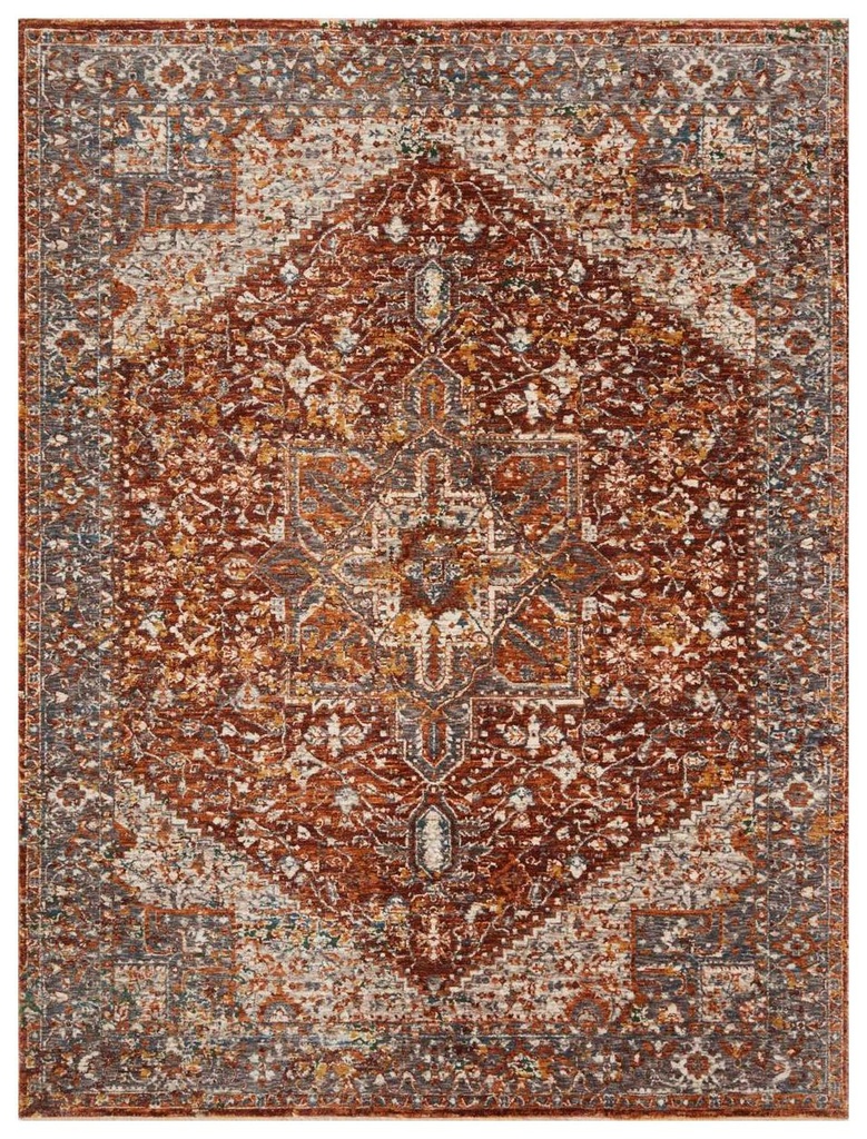 LOURDES LOU-02 RUST / MULTI