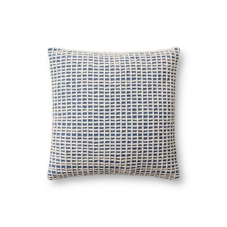 PILLOWS PLL0119 BLUE / IVORY