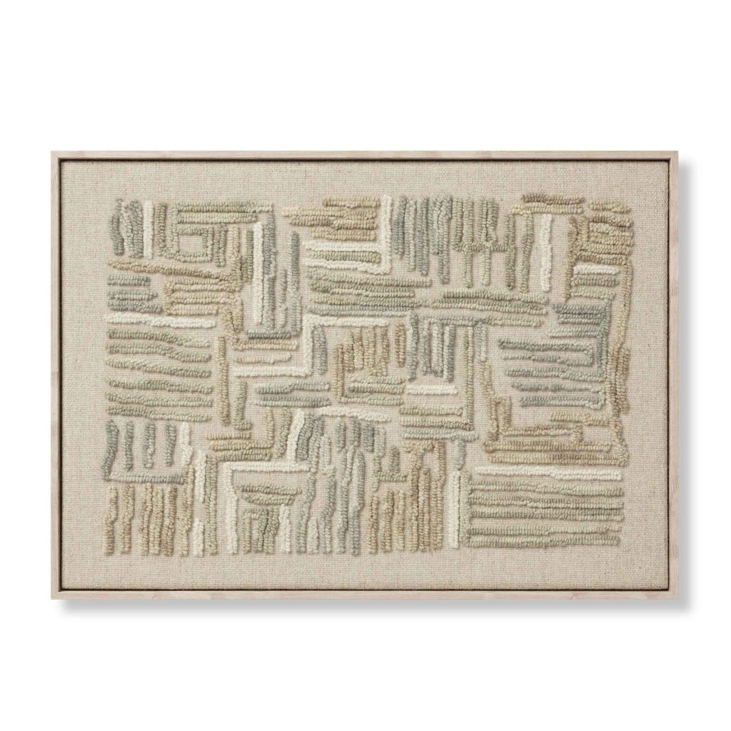 WOOD FRAME PUZZL IVORY / GREEN