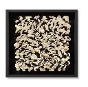 WOOD FRAME SALT PEPPER BLACK / IVORY