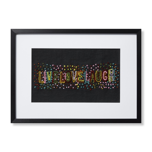 [AW0357LIVELBLMLZ426] WOOD FRAME LIVEL BLACK / MULTI