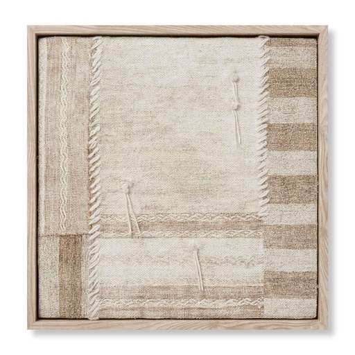 [AW0448PATCABEBRA013] WOOD FRAME PATCA BEIGE / BROWN