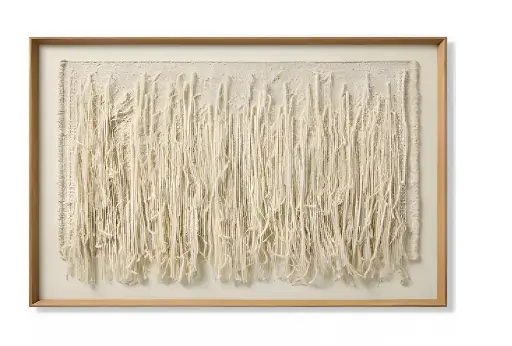 [AS000IVORFNA00Z365] WOOD FRAME IVORY FALLS