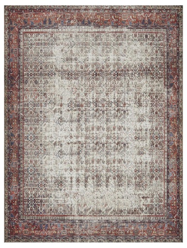 LAYLA LAY-12 IVORY / BRICK