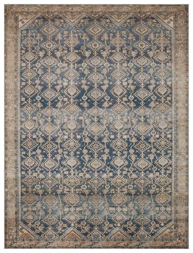 LENNA LEA-01 INDIGO / NATURAL