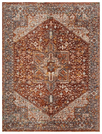 LOURDES LOU-02 RUST / MULTI